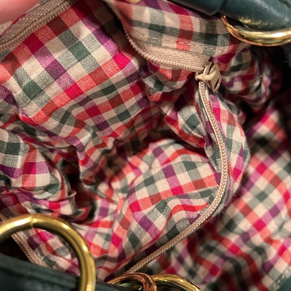 Bechamel- dark green leather bucket bag, backpack - Picture 6 of 9